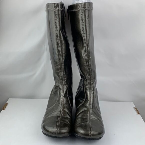 Kenneth Cole Graphite Paten Book-a-licious boots - Picture 2 of 8